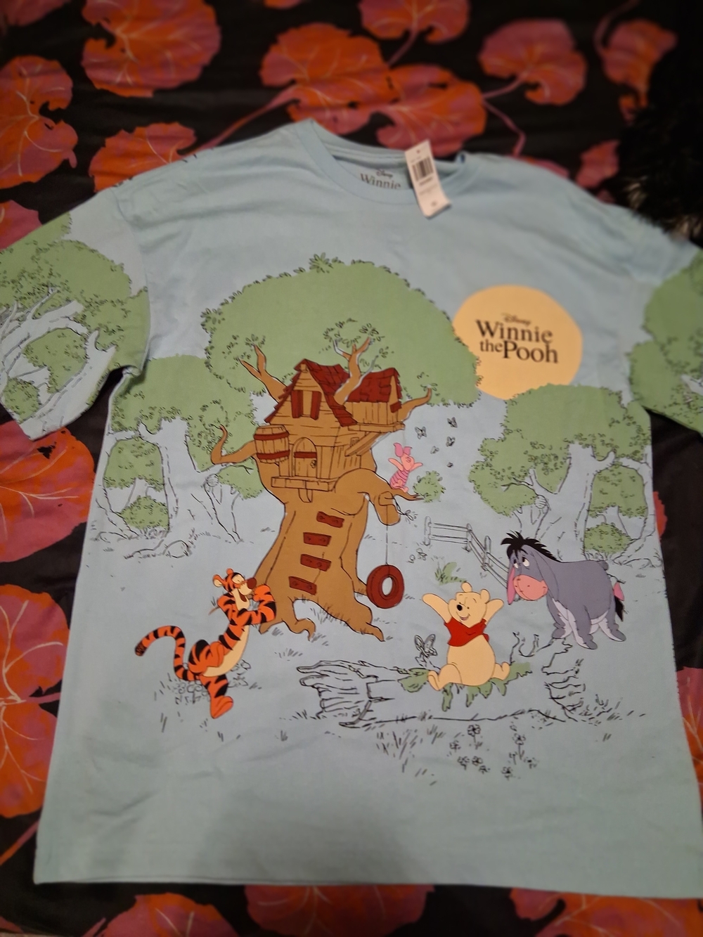 Disney Winnie the Pooh Pale Blue Graphic Tee